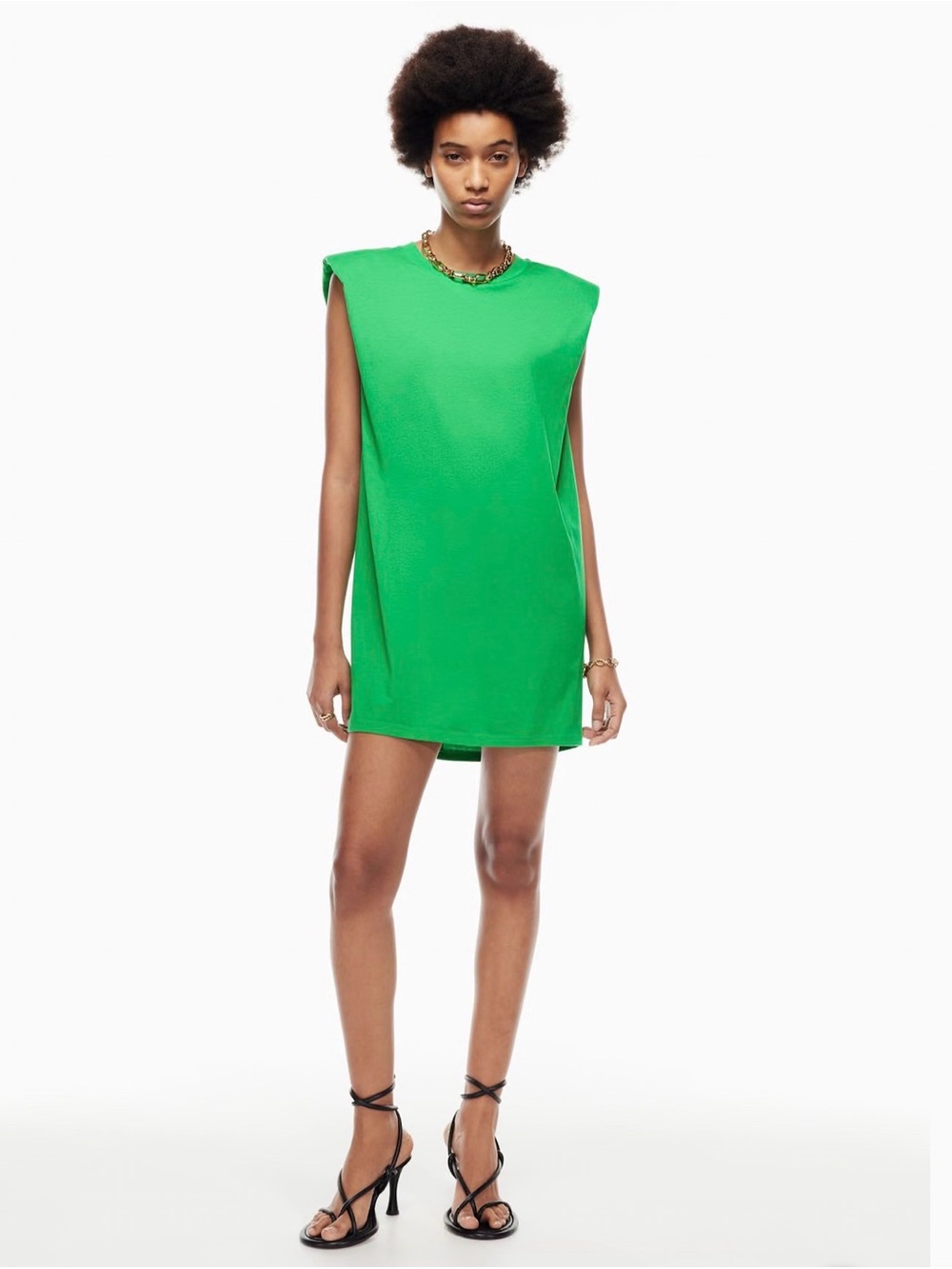 NWT Aritzia Babaton Shoulder Pad Dress L - Picture 1 of 9